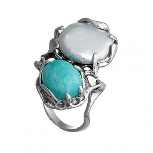 Серебряное кольцо к10002