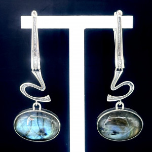 Серьги из серебра с10004