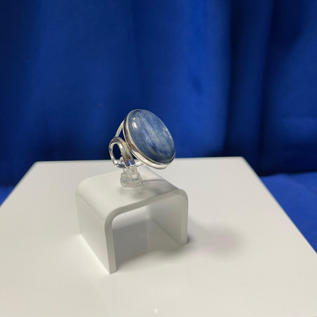 Кольцо к10004 (10.93 г), серебро, синий, кианит купить в интернет-магазине Циркон С