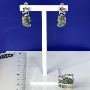 Серьги из серебра с10008