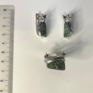 Серьги из серебра с10008