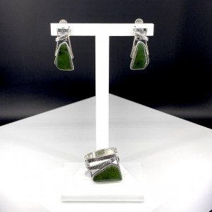 Серьги из серебра с10008