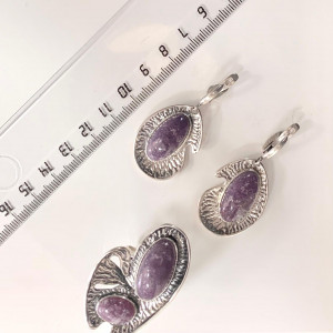 Серьги из серебра с10009