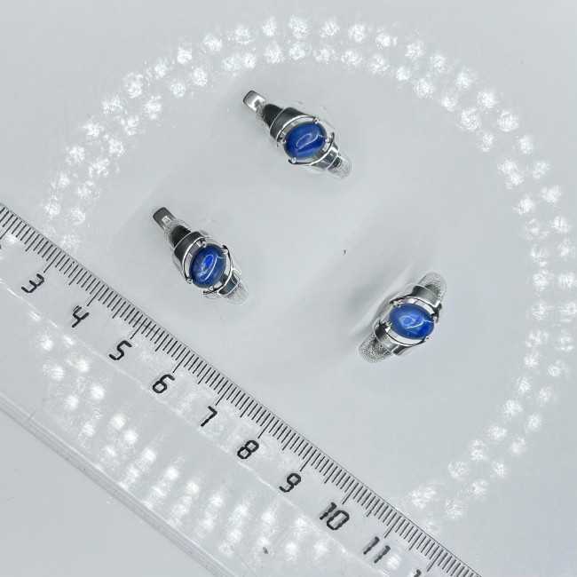 Серьги с10011 (5.95 г), серебро, синий, кианит купить в интернет-магазине Циркон С
