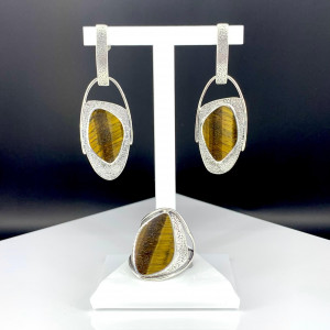 Серебряное кольцо к10029