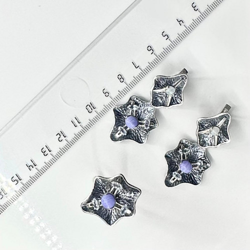 Серьги с10072 (15.26 г), серебро,  Голубой, Синий Агат, Лазурит, Топаз Скай купить в интернет-магазине Циркон С