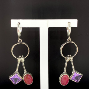 Серьги из серебра с10074