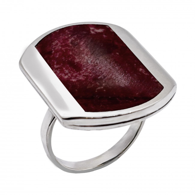 Серебряное кольцо Циркон к10078, бордовый, тулит Кольцо к10078 (7.70 г), серебро, бордовый, тулит купить в интернет-магазине Циркон С