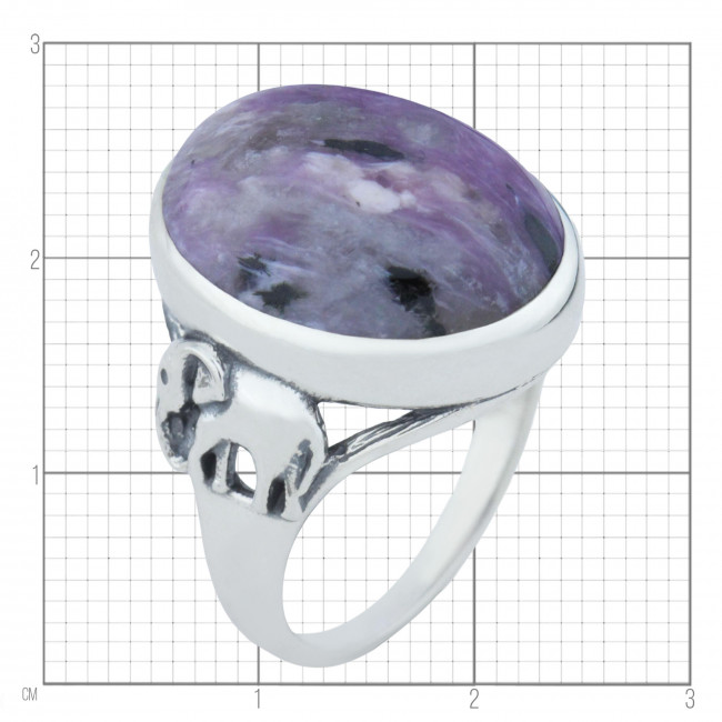 Серебряное кольцо Циркон к10079, фиолетовый, чароит Кольцо к10079 (9.45 г), серебро, фиолетовый, чароит купить в интернет-магазине Циркон С