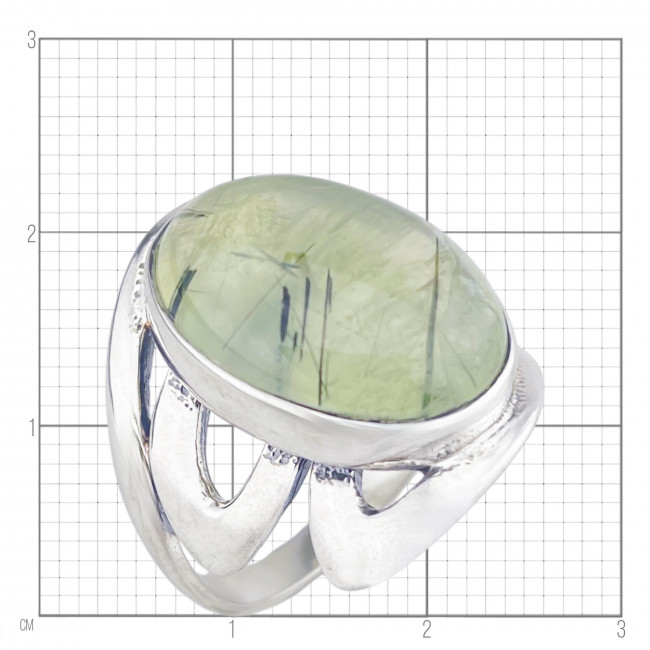 Серебряное кольцо Циркон к10091, зеленый, пренит Кольцо к10091 (7.91 г), серебро, зеленый, пренит купить в интернет-магазине Циркон С