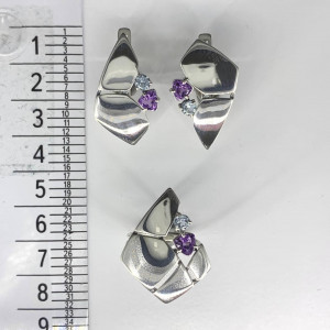 Серьги из серебра с10099