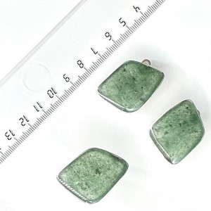 Серьги с10106 (14.27 г), серебро,  Зеленый Жадеит купить в интернет-магазине Циркон С