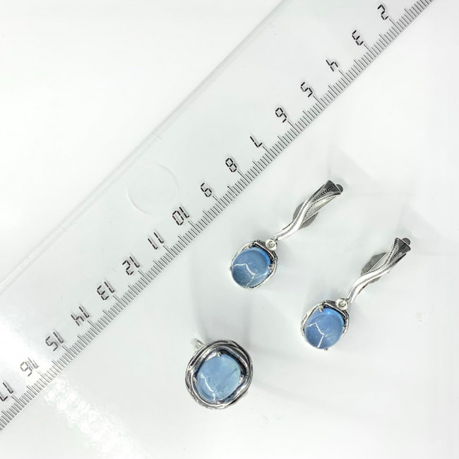 Серебряные серьги Циркон с10109, синий, аквамарин Серьги с10109 (9.46 г), серебро, синий, аквамарин купить в интернет-магазине Циркон С
