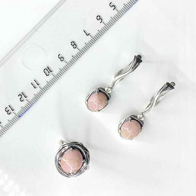 Серебряные серьги Циркон с10109, розовый, турмалин Серьги с10109 (9.38 г), серебро, розовый, турмалин купить в интернет-магазине Циркон С