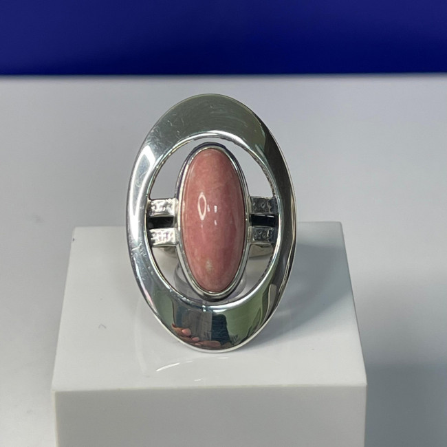 Кольцо к10117 (7.86 г), серебро, розовый, тулит купить в интернет-магазине Циркон С