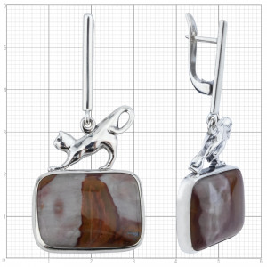 Серьги из серебра с10147