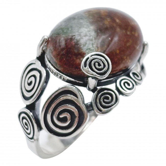 Серебряное кольцо Циркон к10155, коричневый, кварц Кольцо к10155 (6.95 г), серебро, коричневый, кварц купить в интернет-магазине Циркон С