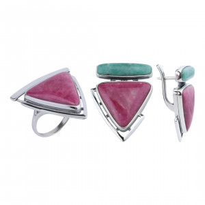Серьги из серебра с10157