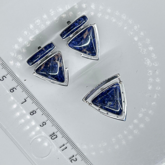 Кольцо к10157 (6.19 г), серебро, темно-синий, содалит купить в интернет-магазине Циркон С