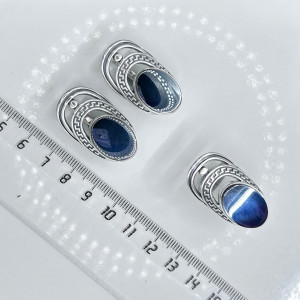 Кольцо к10162 (7.08 г), серебро,  Стальной Гематит (Имит) купить в интернет-магазине Циркон С