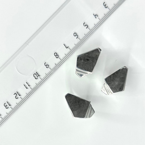 Серьги с10177 (9.07 г), серебро,  Серый Обсидиан шелк. купить в интернет-магазине Циркон С