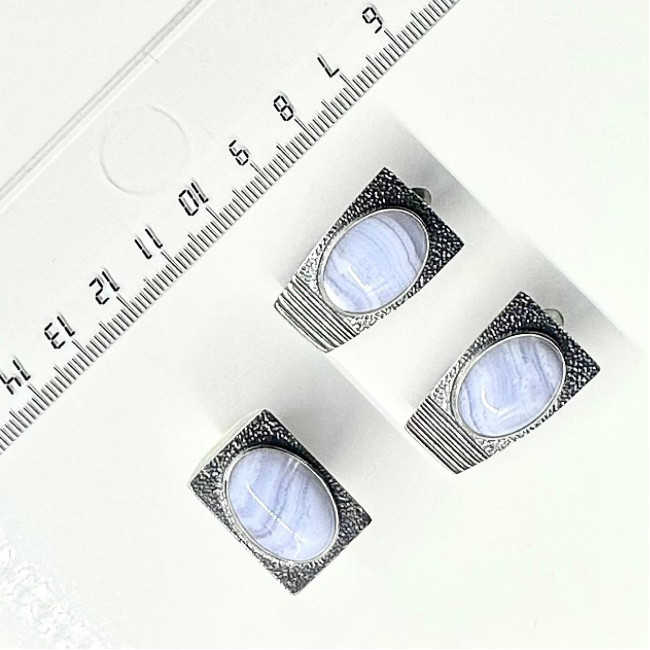 Серебряное кольцо Циркон к10178, голубой, агат Кольцо к10178 (8.95 г), серебро, голубой, агат купить в интернет-магазине Циркон С