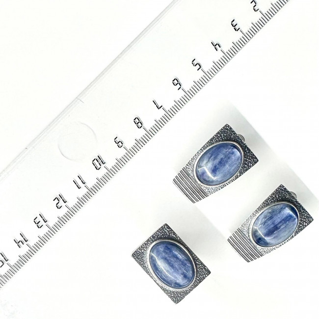 Серебряное кольцо Циркон к10178, синий, кианит Кольцо к10178 (8.60 г), серебро, синий, кианит купить в интернет-магазине Циркон С