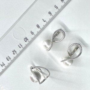 Серебряные серьги с10207