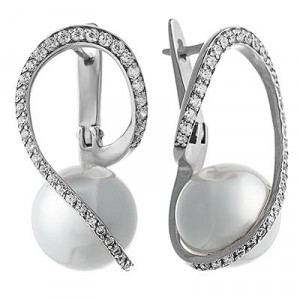 Серебряные серьги с10207