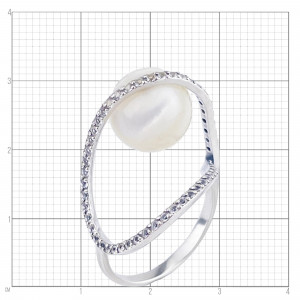 Кольцо из серебра к10207