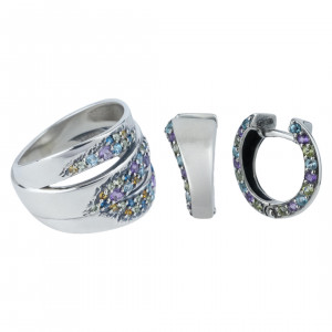 Серьги из серебра с10226