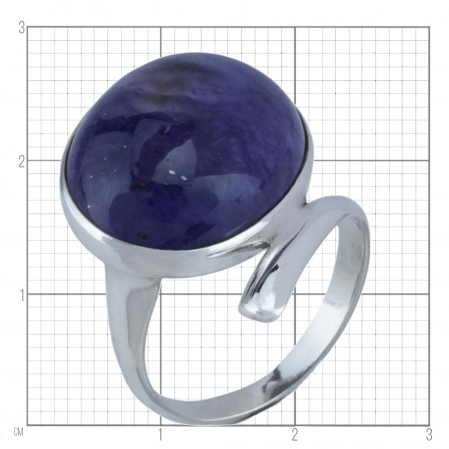 Серебряное кольцо Циркон к10278, фиолетовый, чароит Кольцо к10278 (6.39 г), серебро, фиолетовый, чароит купить в интернет-магазине Циркон С