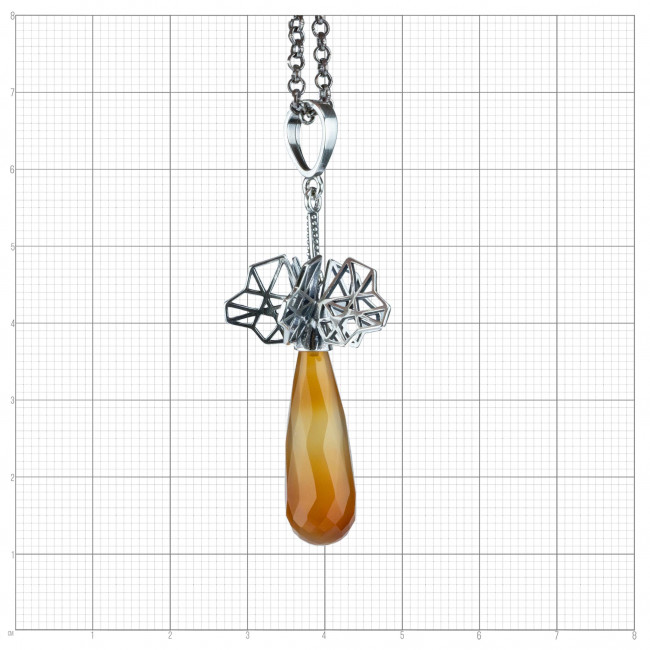 Серьги с10284 (13.80 г), серебро, коричневый, сердолик купить в интернет-магазине Циркон С