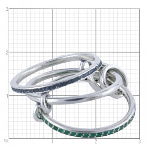 Кольцо с агатом из серебра к10289