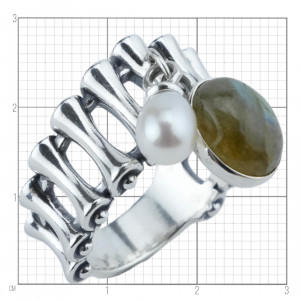 Серебряное кольцо к10306