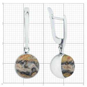 Серьги из серебра с10316