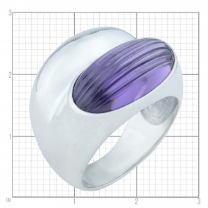 Кольцо из серебра 925 пробы с фианитами к10338