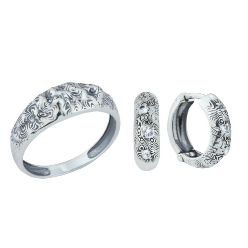 Серьги с10351 (3.50 г), серебро,  Белый Топаз купить в интернет-магазине Циркон С