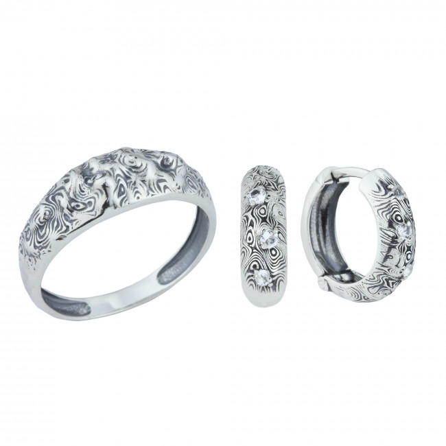 Серьги с10351 (3.50 г), серебро, белый, топаз купить в интернет-магазине Циркон С