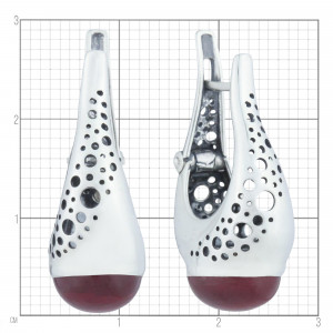 Серебряные серьги с10371