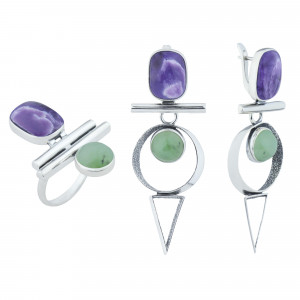 Кольцо из серебра к10372