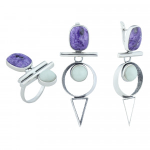 Серебряное кольцо к10372