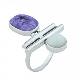 Серебряное кольцо к10372