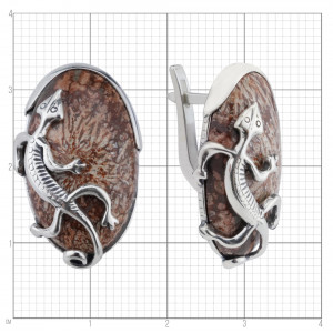 Серьги из серебра с1054