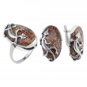 Серьги из серебра с1054