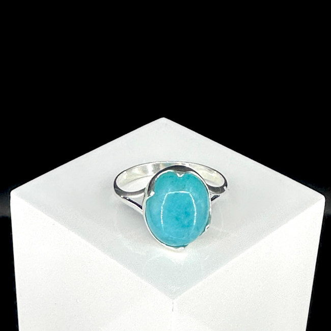 Серебряное кольцо Циркон к1062, голубой, амазонит перу Кольцо к1062 (2.76 г), серебро, голубой, амазонит перу купить в интернет-магазине Циркон С