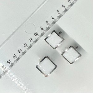 Серьги с1429 (9.10 г), серебро,  Белый Кахолонг (Имит) купить в интернет-магазине Циркон С