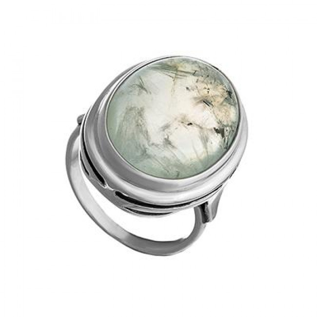 Серебряное кольцо Циркон к1582, зеленый, пренит Кольцо к1582 (7.07 г), серебро, зеленый, пренит купить в интернет-магазине Циркон С