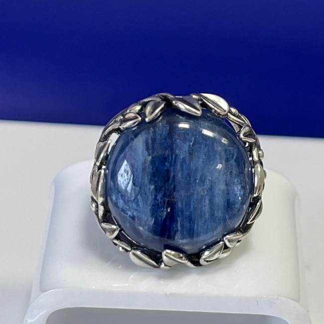 Кольцо к1654 (10.76 г), серебро, синий, кианит купить в интернет-магазине Циркон С