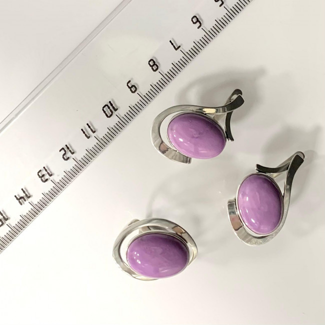 Серебряное кольцо Циркон к1661, фиолетовый, фосфосидерит Кольцо к1661 (5.50 г), серебро, фиолетовый, фосфосидерит купить в интернет-магазине Циркон С